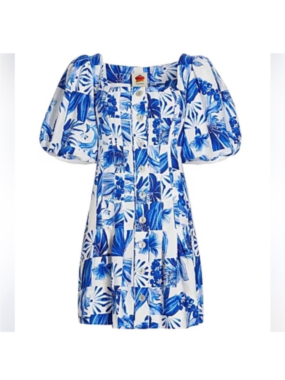 FARM Rio Garden Tiles Mini Dress, Size: XL - Picture 3 of 16